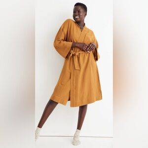 Madewell Lightestspun Robe plus size in Antique Gold